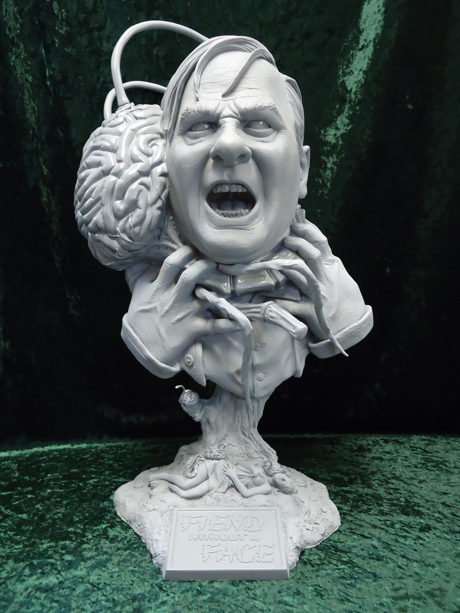 Fiend Without A Face 19 Inch 1/2 Scale Big Head Model Kit - Click Image to Close